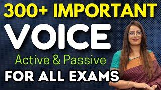 300+ Important Voice Questions For All Exams | Active & Passive Voice | English With Rani Ma'am