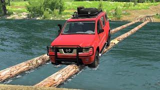 Cars vs Log Bridge #5 – BeamNG.Drive