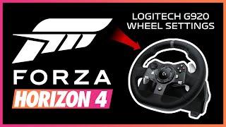 FORZA HORIZON 4 - Logitech G920 Best Wheel Settings - Realistic Feel - For Xbox