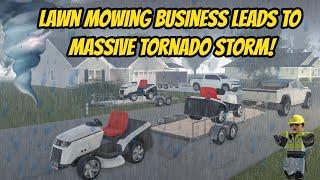 Greenville, Wisc Roblox l TORNADO STORM - Lawn Mowing Trailer ESCAPE Update Roleplay