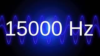 15000 Hz clean pure sine wave TEST TONE 15 khz frequency