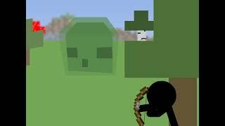 old/cancelled stickman vs minecraft animation test (2015)