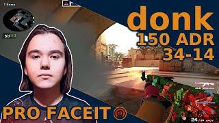 5400 ELO donk CARRIES MAGIXX on MIRAGE - CSGO POV Highlights ONLY