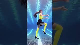 Climbing Imaginary Stairs Underwater to 'Level Up'