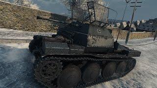 WoT Pz I C (with Milkys skin) | 14 kills - Winter Himmelsdorf