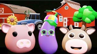 Old MacDonald Had a FarmDancing Veggies & Farm Friends   Baby Sensory Nursery Rhyme Fun 