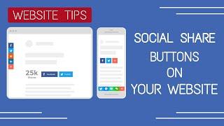  WEBSITE TIPS #09 : How To Add Social Media Share Buttons On Your Website || Village DevLOVEper