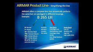 Transducer University - Simplifying the Airmar Product Line