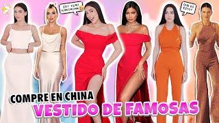 COMPRE VESTIDOS DE FAMOSAS EN CHINA  ‍️  LOS PROBÉ TODOS  ¿Valió la pena? | Claudipia