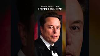 Musk Says AI Will Overtake Biological Intelligence #shorts