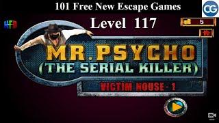 101 Free New Escape Games level 117- Mr Psycho The Serial Killer VICTIM's HOUSE 1 - Complete Game