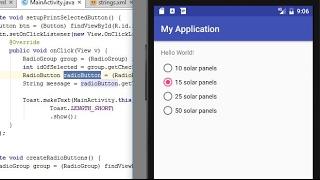 Radio Buttons: Android Programming