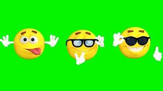 GREEN SCREEN emoji effects animation HD | Emoji effects chroma key