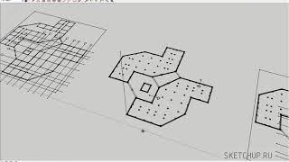 SketchUp    1 3 DWG из AutoCAD в основе 3D модели в SketchUp