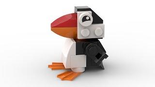 How to build LEGO Puffin, MOC speed build in 4K