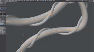 LightWave Model - Pipe with Spiral Cable / Rope (PX Bezier)