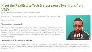 GeekEstateBlog feats Tyler Irons CEO / Founder of VRLY Link IN Description