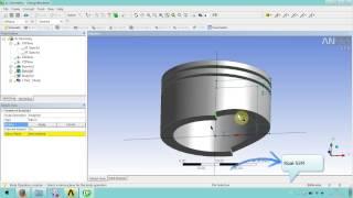 Tutorial Ansys Workbench - Basic Modeling of Piston  two body (multibody)