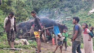 Most Peaceful And Relaxing Nepali Mountain Village Life of Nepal | Nepali Village Documentary #hari