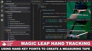 Magic Leap Hand Tracking with Finger Key Points To Create An AR Measuring Tape