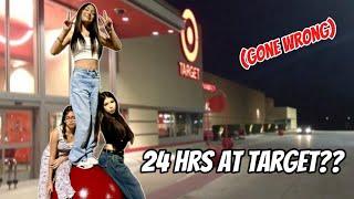 My sisters and I tried staying over at target for 24 hours! (Gone Wrong) | eslis