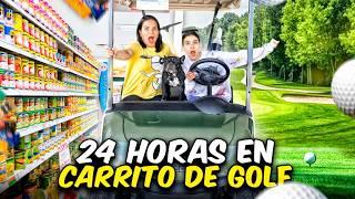 24 HORAS EN CARRITO DE GOLF (Buscando a KUROMI y STITCH) | Ana Emilia