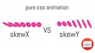 Pure CSS Animation | Transform: skew "X" vs "Y"