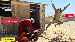 Husband's love for second wife by plastering her house: First wife's endless jealousy
