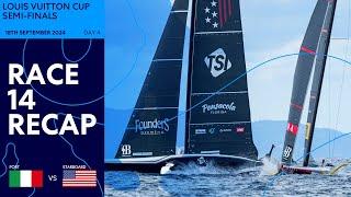 Louis Vuitton Cup Semi-Finals Race 14 Recap - Luna Rossa Prada Pirelli vs NYYC American Magic