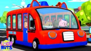 Wheels On The Bus : School Bus + More Cartoon Videos & Rhymes for Kids