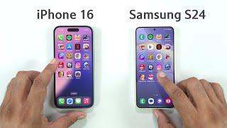 iPhone 16 vs Samsung S24 - SPEED TEST