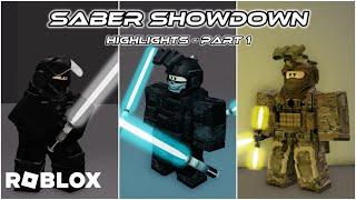 ROBLOX Saber Showdown Highlights! - (Part 1)