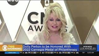 Dolly Parton to be honored with 2022 Carnegie Medal of Philanthropy