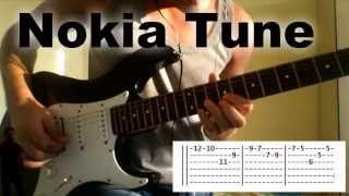 Nokia Tune (with tabs for guitar) мелодия Нокия на гитаре. Как играть. How to play.