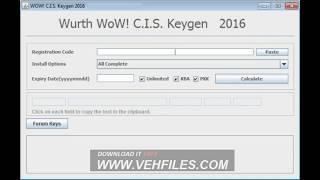 Wurth WoW! Cargo Information System CIS v1.9.0 Keygen