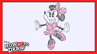 Minnie Mouse Cartoon Comes to Life!  | How NOT To Draw | @disneychannel