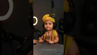 “When Baby Krishna Starts His Own Podcast| Mythogenesis:Baal Leela”#babykrishna  #PodcastWithKrishna