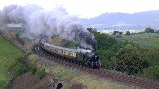 Whistle while you Work . Steam trains hard at work.