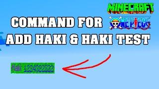 COMMAND for ADD HAKI & HAKI TEST in MINECRAFT ONE PIECE : TRUE PRIME PIECE MOD !!! 