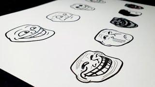  Drawing FNF icon - Trollface & Mr. Trololo