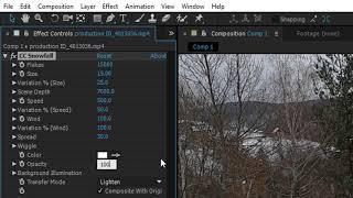 How to create Snowfall in your video - Adobe After effects tutorial