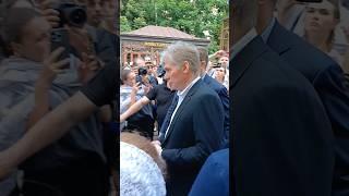 Песков и Навка на церемонии прощания с Анастасией Заворотнюк