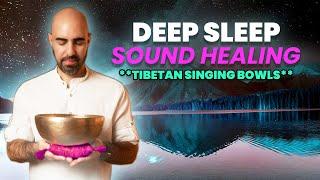 Deep Sleep Sound Bath | Healing Frequency Vibrations & Sleep Sounds | Tibetan Singing Bowls