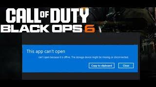 Fix Call Of Duty/Black Ops 6 This App Can't Open Because It Is Offline (Game Pass PC)