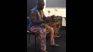 Master Drummer Tuza demonstrating the African Aslatua Shakers Amazing Video