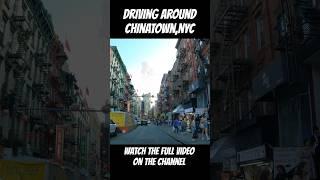 Driving Around Chinatown NYC 4k 60fps Lower Manhattan #shorts