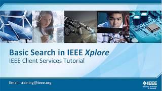 Basic Search in IEEE Xplore