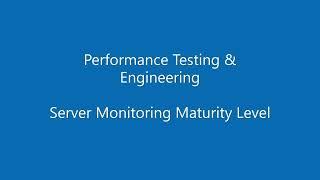 Server Monitoring Maturity Level #shorts #perfmatrix #performancetesting #performanceengineering