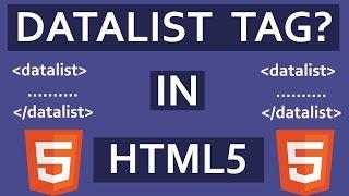 HTML5: - What Is Datalist Tag In HTML5? | Autocomplete Input Form Field Using Datalist tag