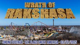 Wrath of Rakshasa - Six Flags Great America | Drone Footage Update | 4K 60 FPS